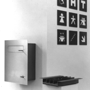 Foto pictogrammen, rechaud 1-pits en brievenbus